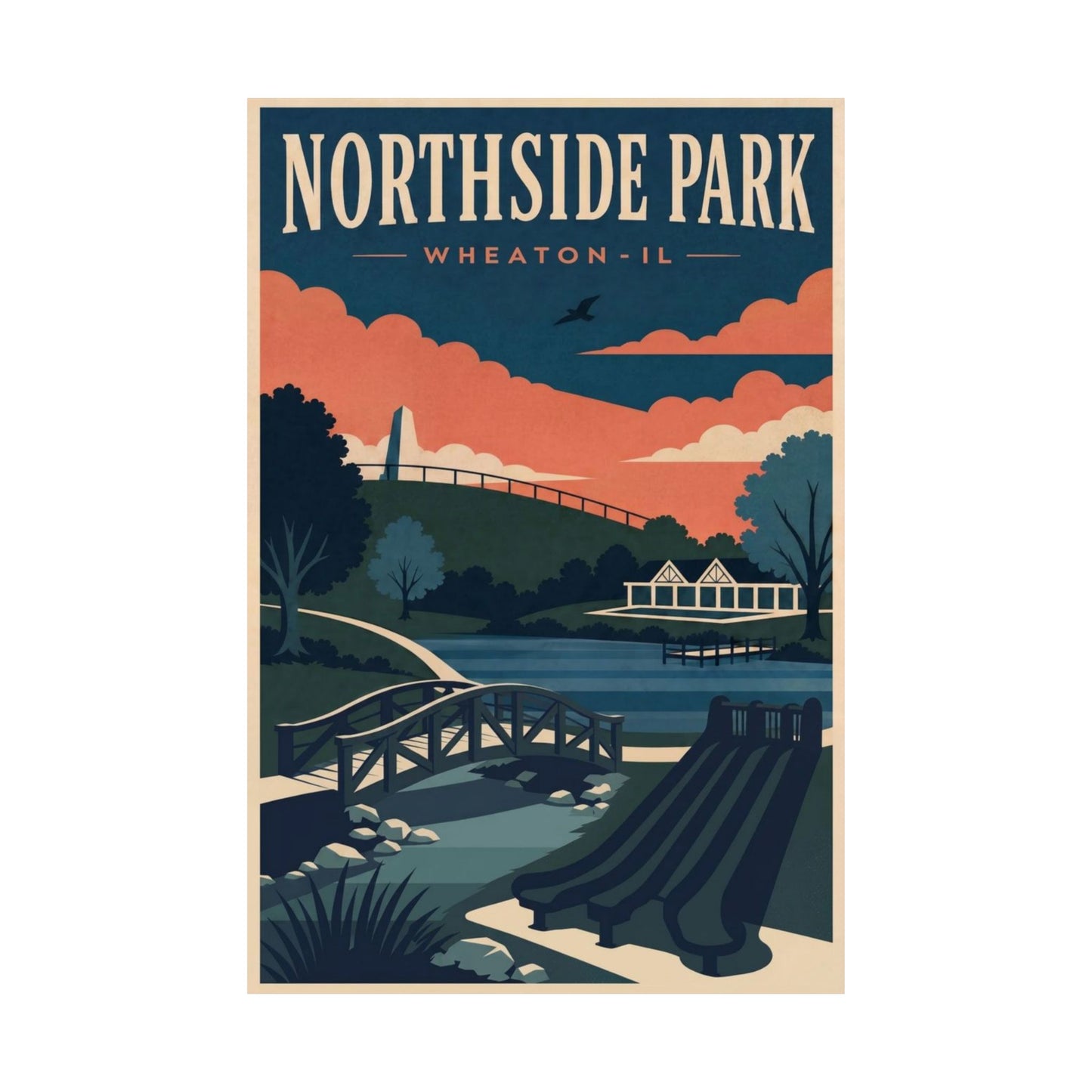 Wheaton Park Days Print